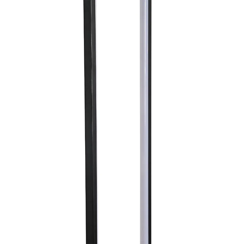 129cm Height Metal LED Floor Lamp Tube Lamp with Black Base