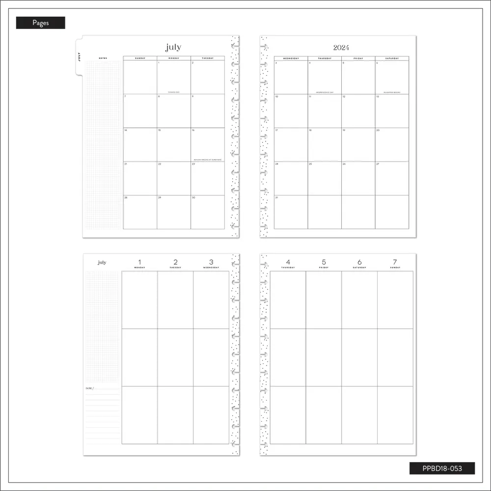 2024 Happy Planner x Breathe Live Explore Planner - Big Vertical Layout - 18 Months