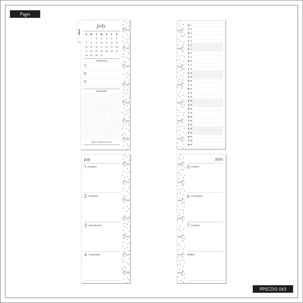 2024 Happy Planner x Breathe Live Explore Planner - Skinny Classic Horizontal Layout - 12 Months