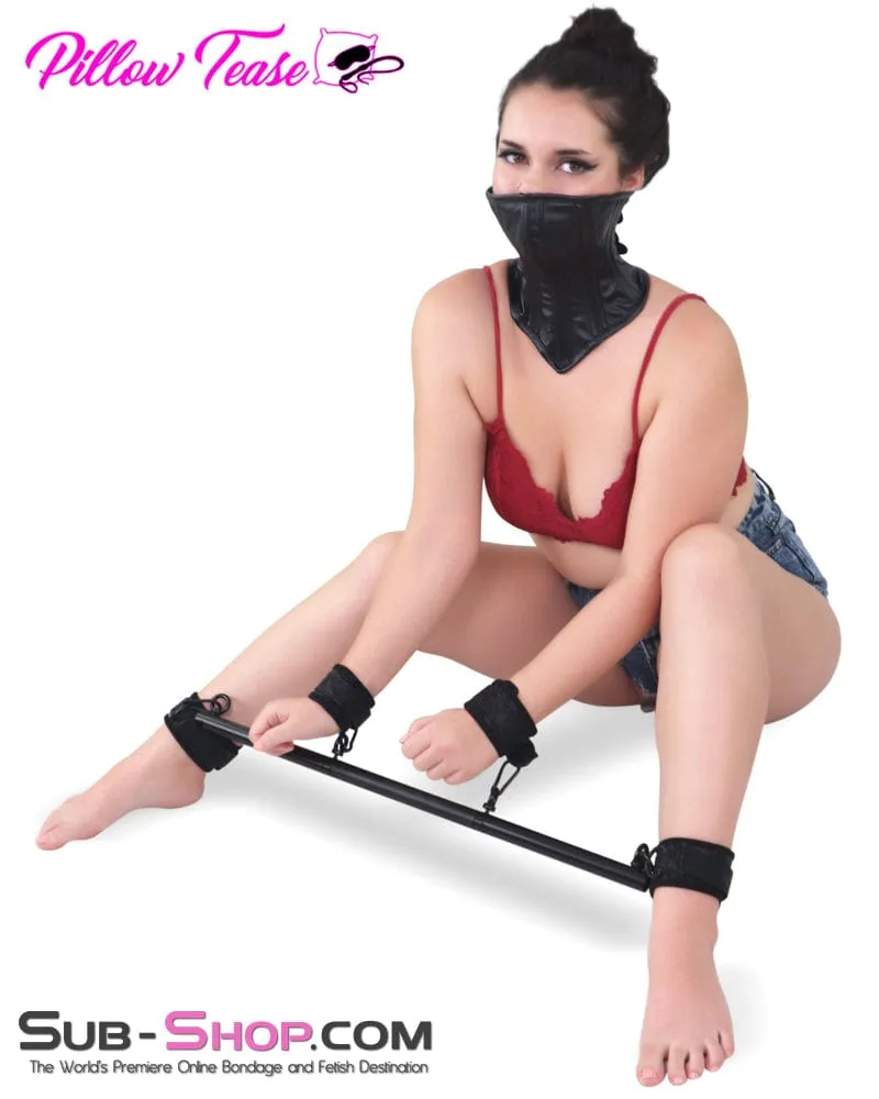 2419MQ      Metal Spreader Bar with 4 Padded Bondage Cuffs and Connection Chains