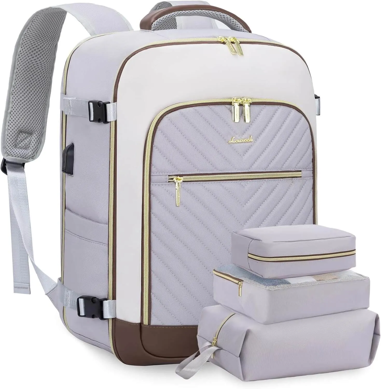 4Pcs Large Travel Backpack, 40L/50L