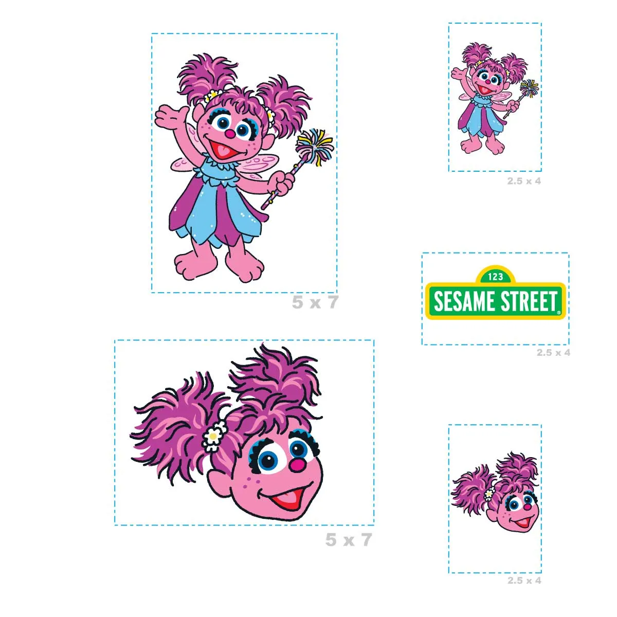 Abby Cadabby Minis - Officially Licensed Sesame Street Removable Adhesive Decal