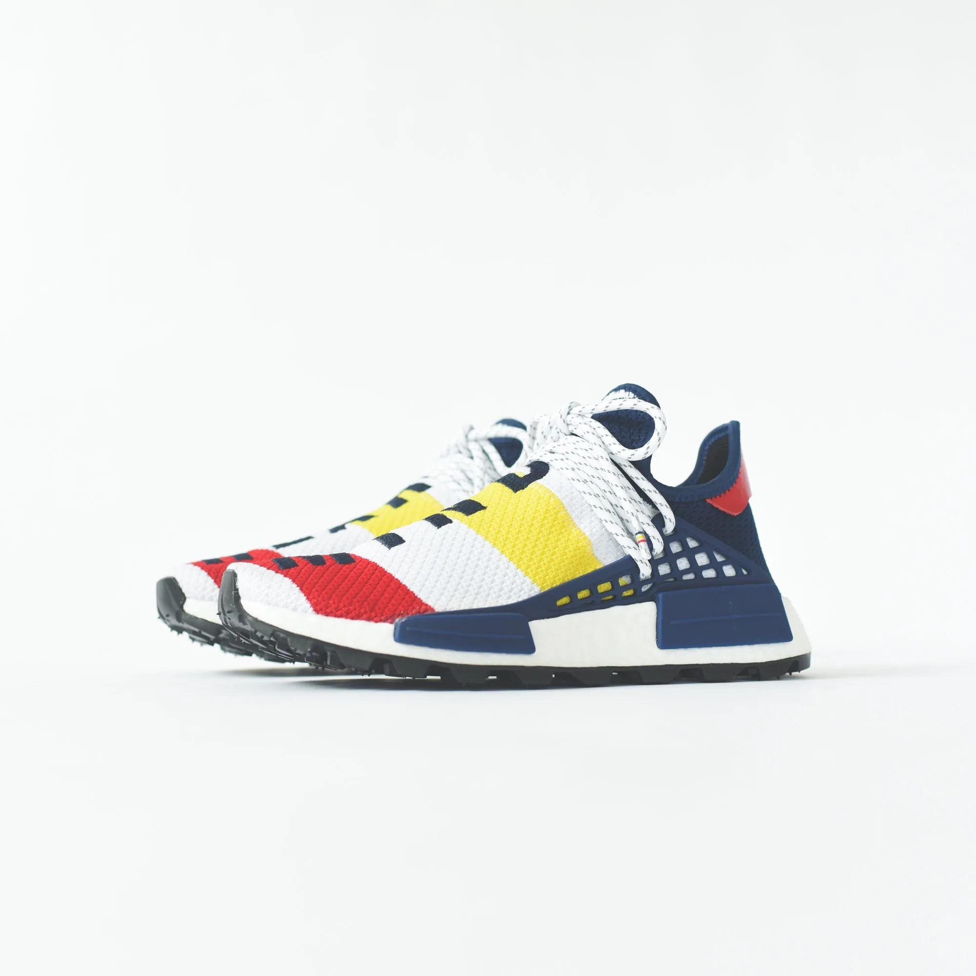 adidas Consortium x Pharrell Williams BBC Hu NMD - White / Scarlet / Bright Yellow