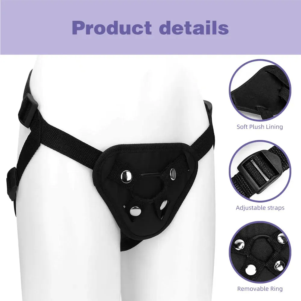 Adjustable Strap-On Harness Sex Straps: Durable Nylon, Lace Straight Lesbian Women Pegging