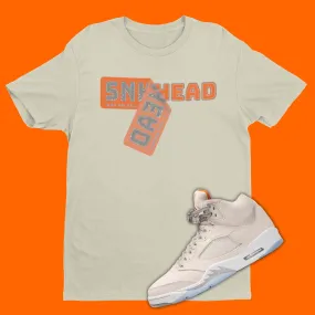 Air Jordan 5 SE Craft Light Orewood Brown Matching T-Shirt