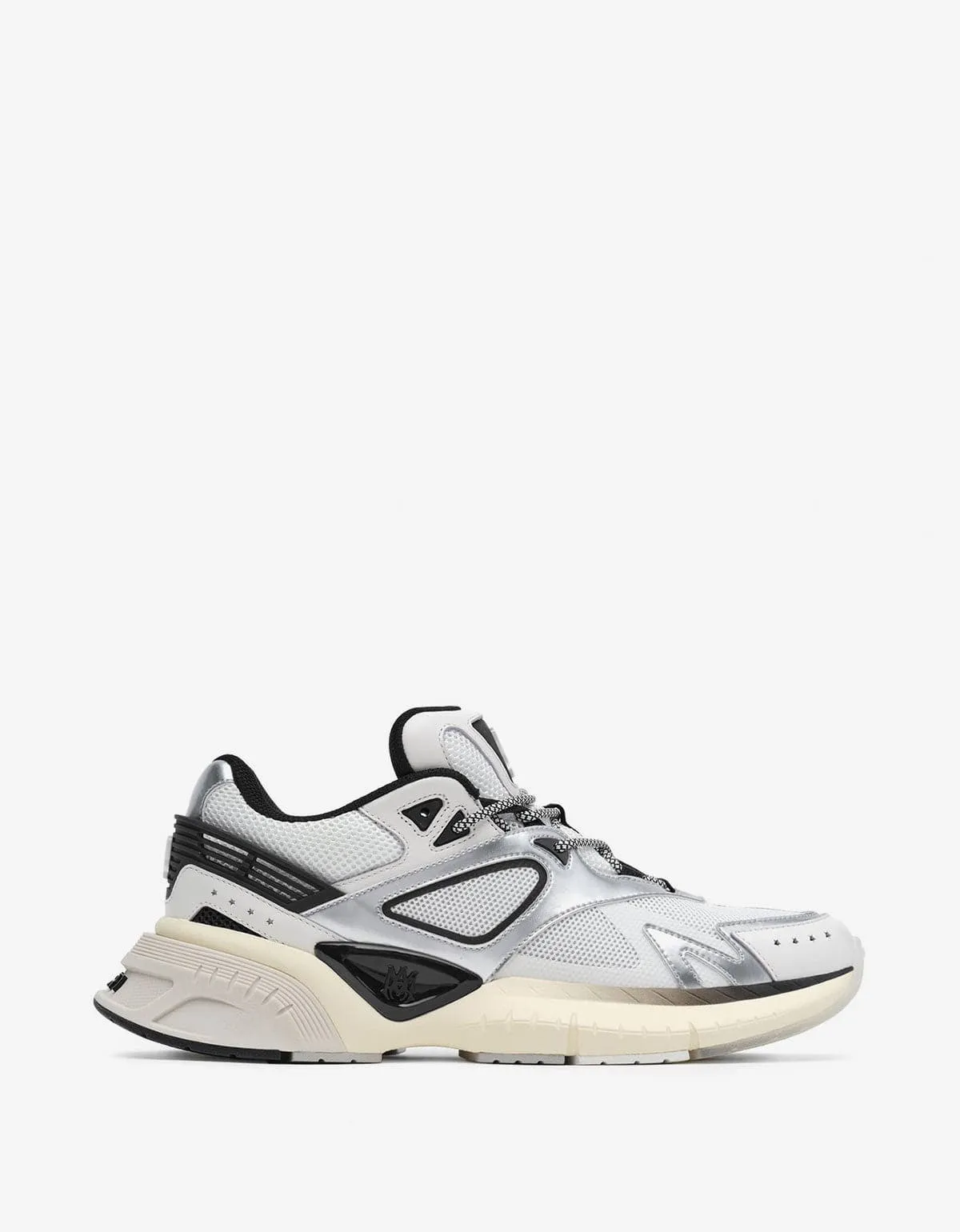 Amiri MA Runner Black & Silver Trainers