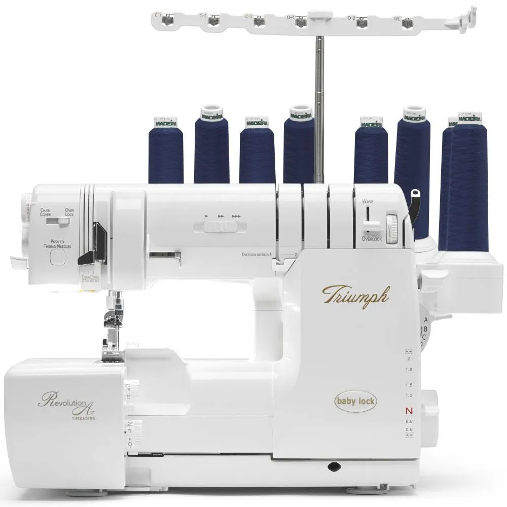 Baby Lock BLETS8 Triumph Air Threading Serger with FREE Bundle ($499 Value)