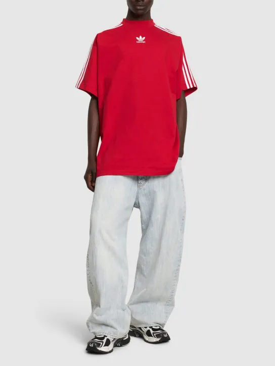 Balenciaga   Adidas oversize cotton t-shirt 