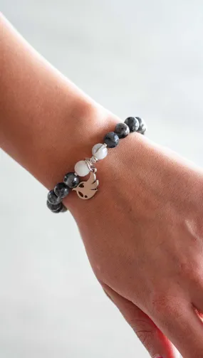 Black   Silver Tourmaline Bracelet