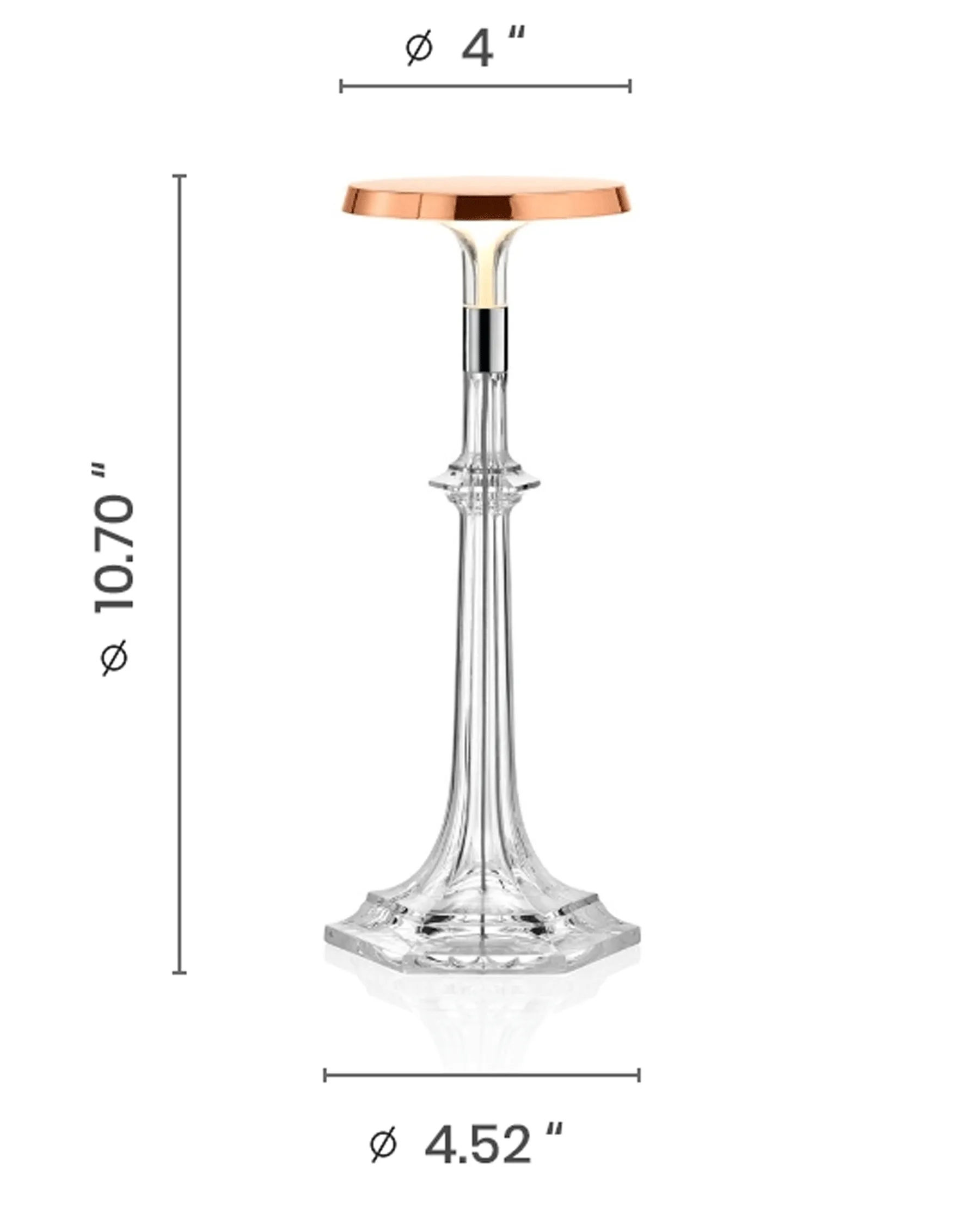 Bon Jour Versailles - LED Dimmable Table Lamp in Copper or Chrome