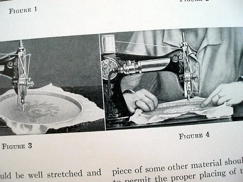 Book, Instructions for Art Embroidery and Lace Work, Singer 1941