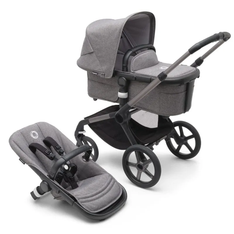 Bugaboo Fox 5 Complete Pushchair Bundle - Grey Melange