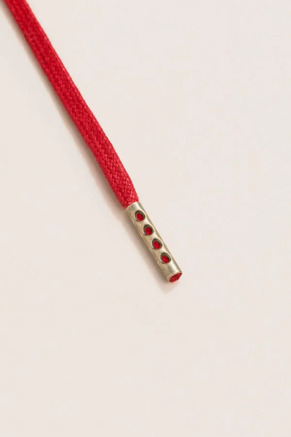 Cherry | Round Waxed Shoelaces