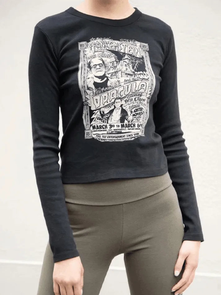 Comic Print Long Sleeve Tee