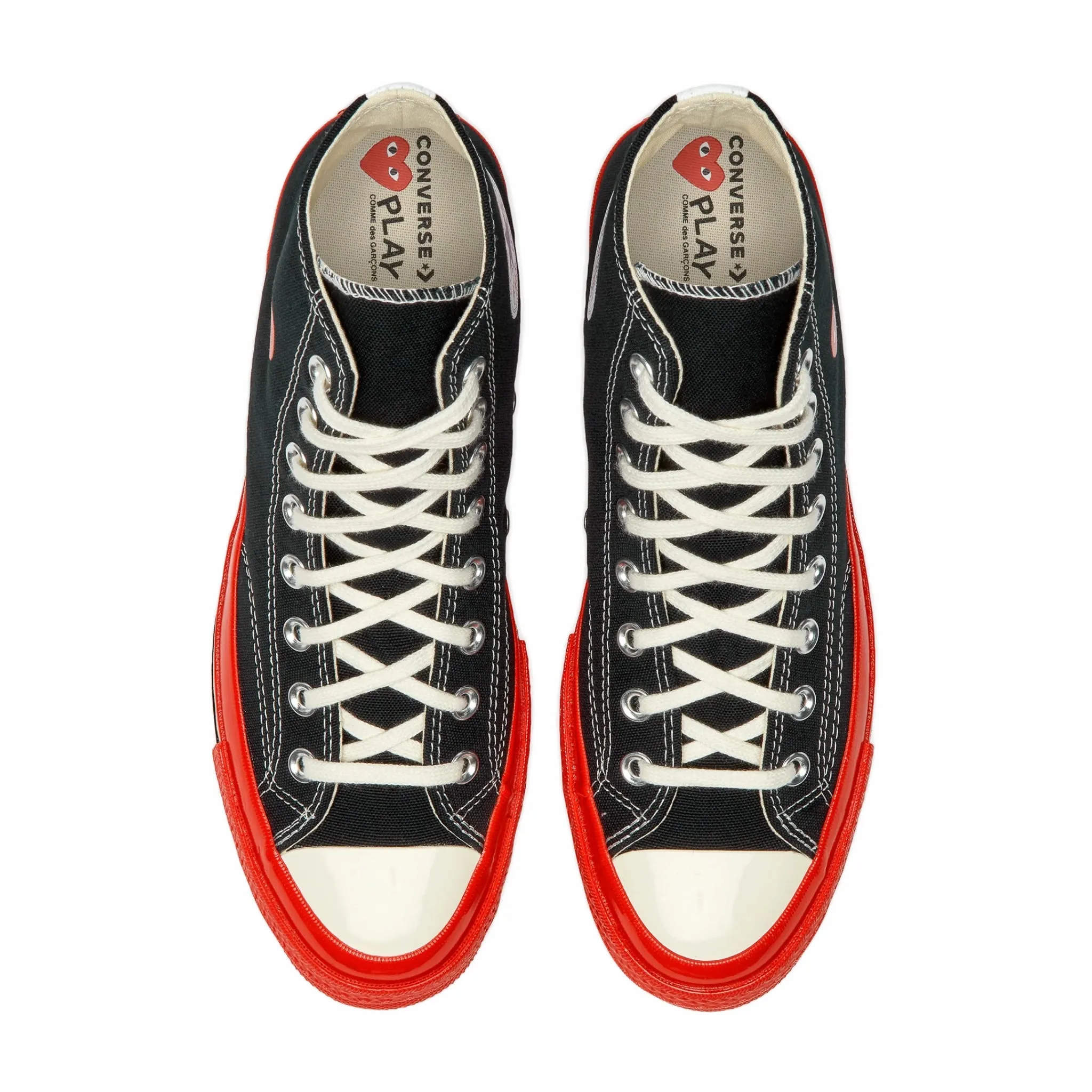 Comme des Garçons PLAY Converse Chuck '70 Red Sole Hi (Black) P1K124