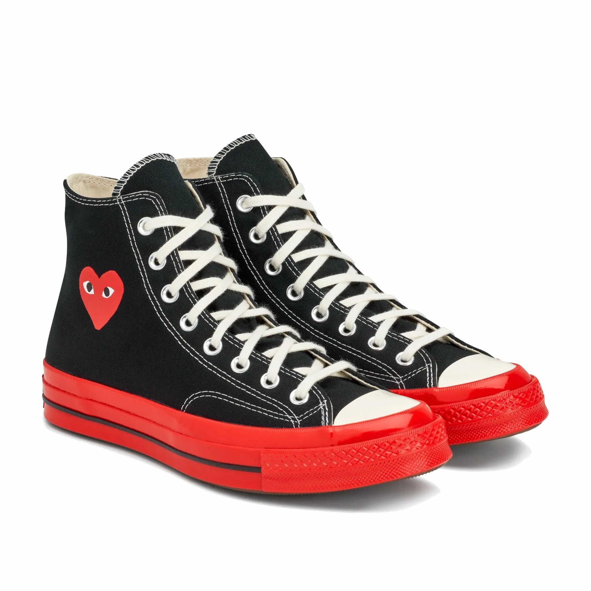 Comme des Garçons PLAY Converse Chuck '70 Red Sole Hi (Black) P1K124