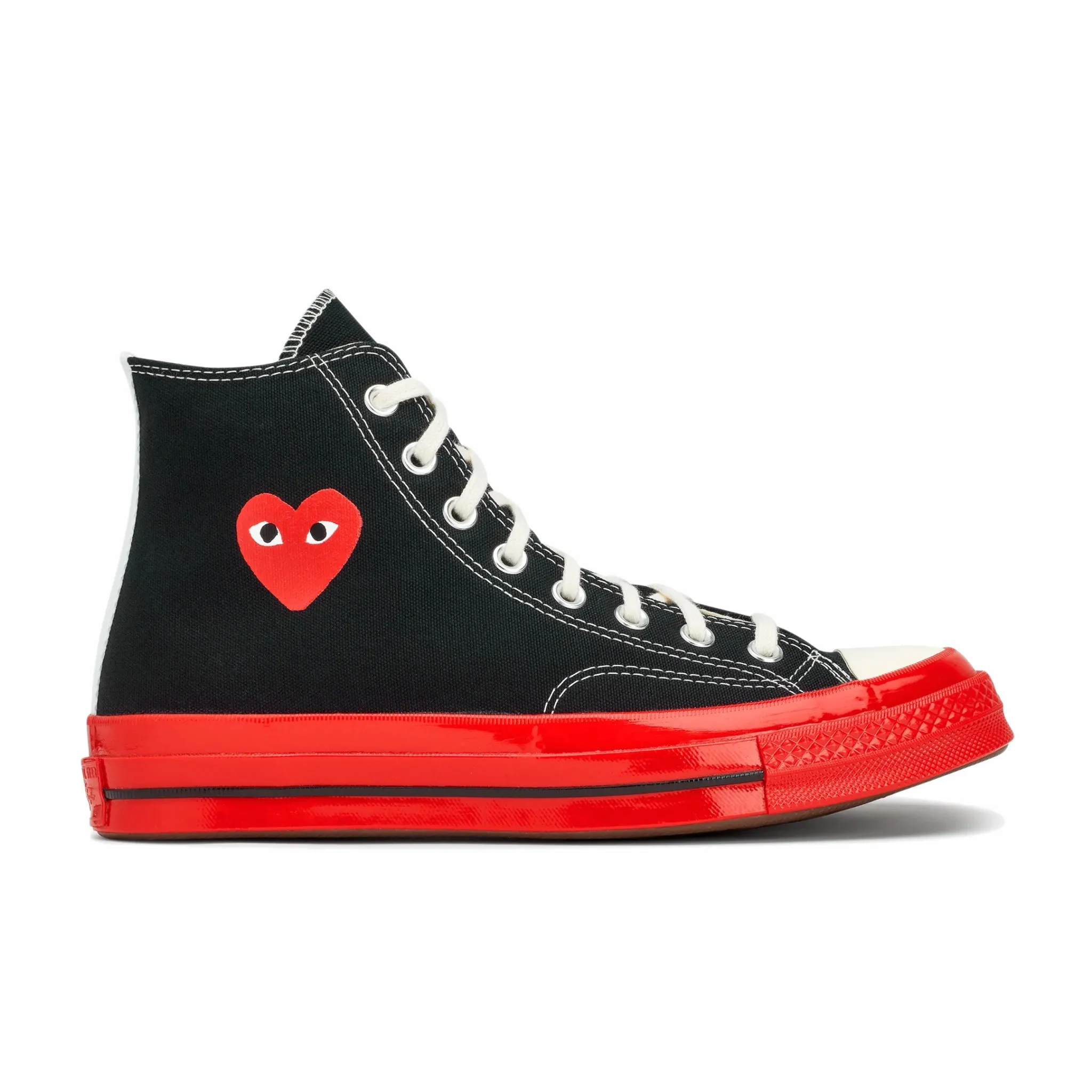 Comme des Garçons PLAY Converse Chuck '70 Red Sole Hi (Black) P1K124