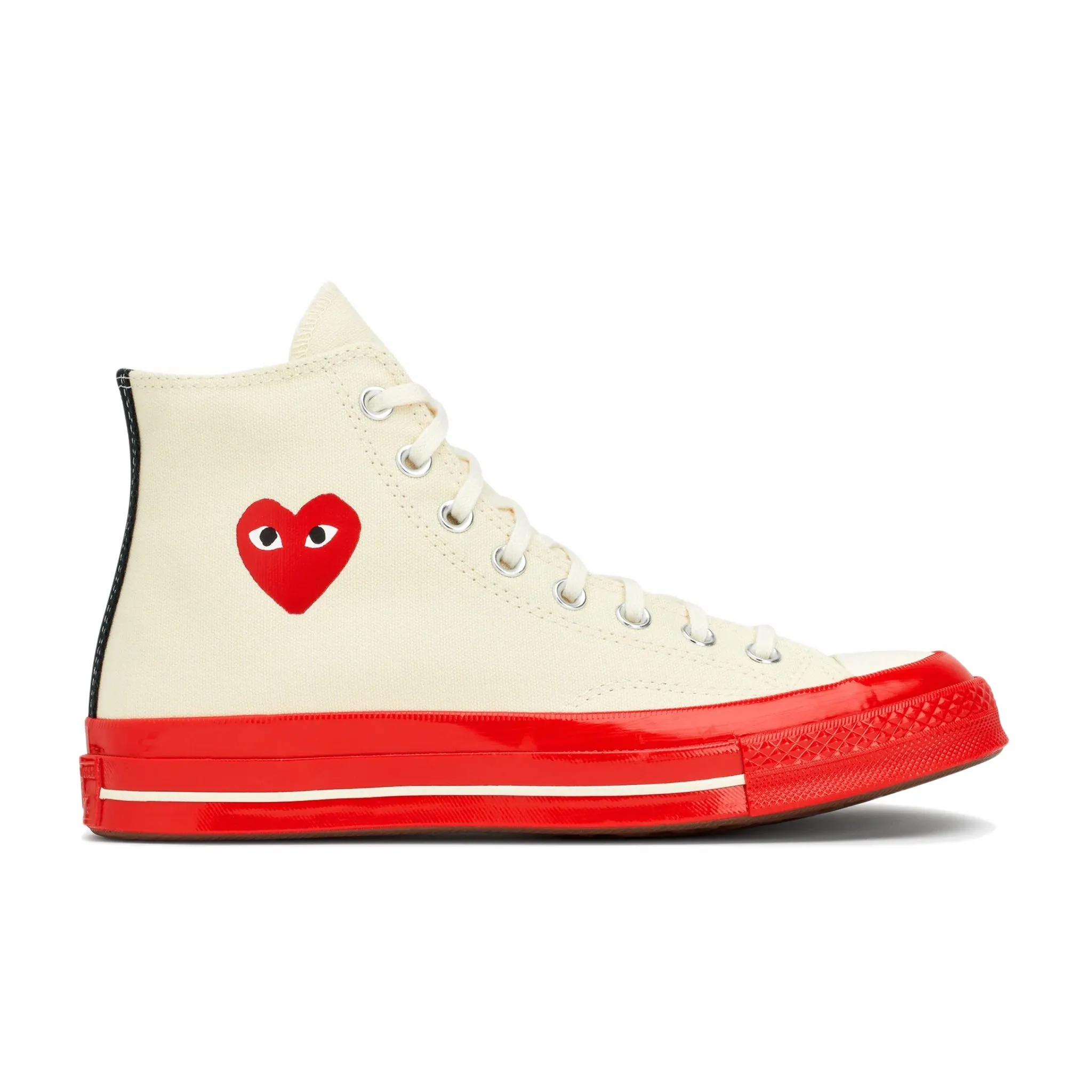 Comme des Garçons PLAY Converse Chuck '70 Red Sole Hi (Off White) P1K124