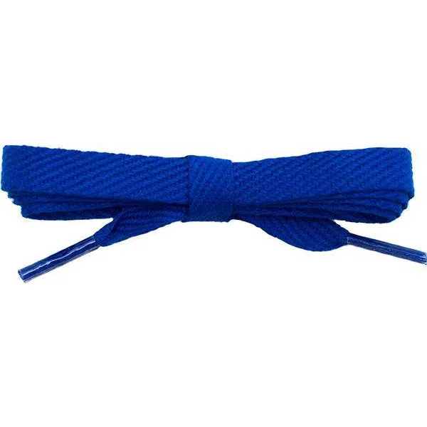 Cotton Flat 3/8" - Royal Blue (2 Pair Pack) Shoelaces