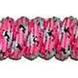 Curly Laces - Pink/White/Metallic Silver (1 Pair Pack) Shoelaces