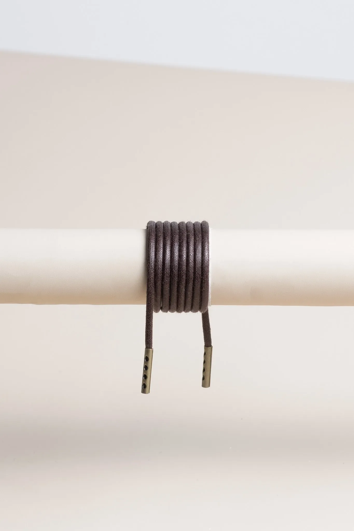 Dark Brown | Round Waxed Shoelaces