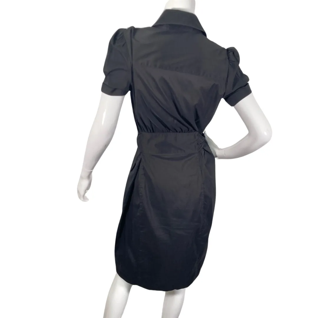 Diane Von Furstenberg Black Shirt Dress