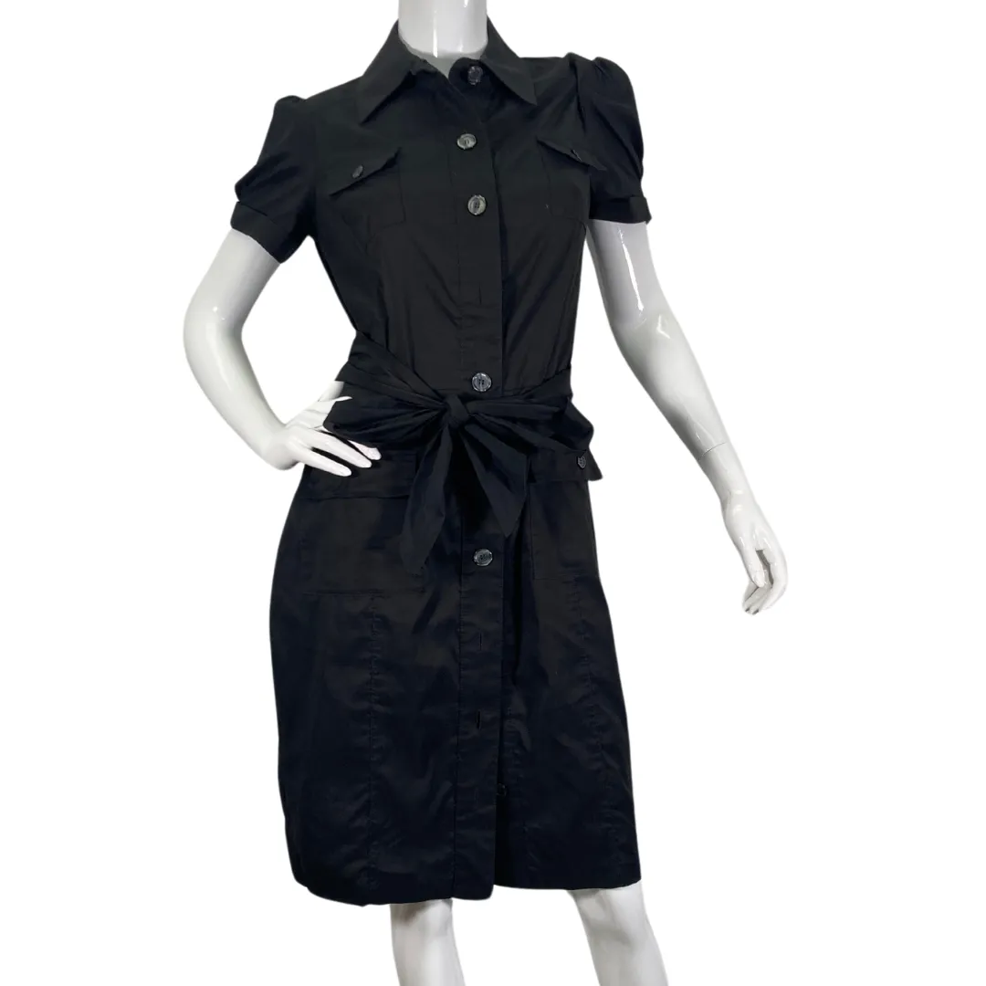 Diane Von Furstenberg Black Shirt Dress