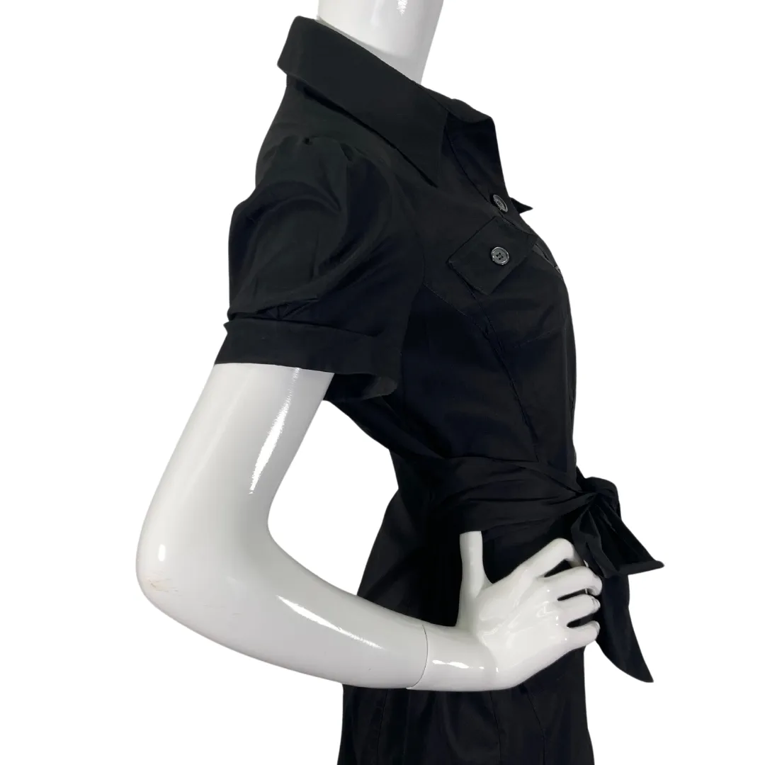 Diane Von Furstenberg Black Shirt Dress