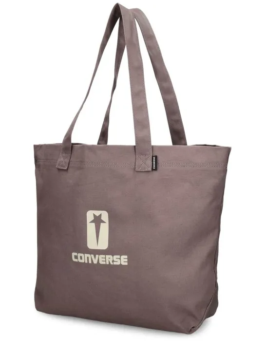 DRKSHDW x Converse   Converse logo cotton tote bag 