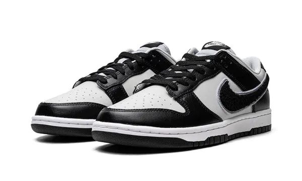 Dunk Low Chenille Swoosh Black Grey Sale