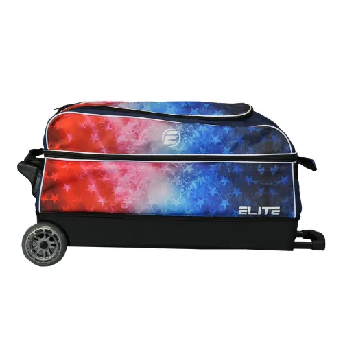 Elite Basic Triple Roller Red/White/Blue Freedom Bowling Bag