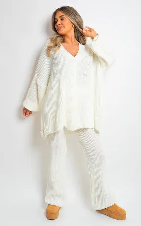 Emma Chunky Knitted Cardigan Trousers Co-ord Set