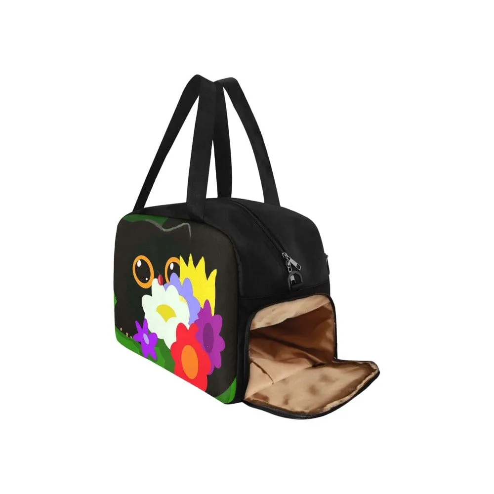 Flower Cat Tote Travel Bag