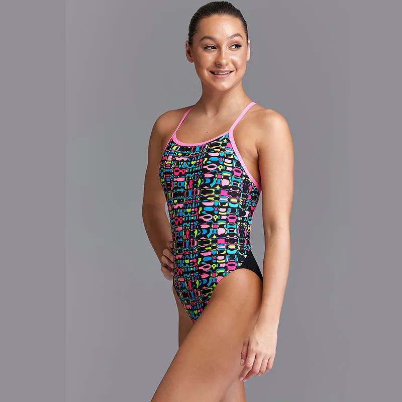 Funkita - Alien Code - Girls Single Strap One Piece