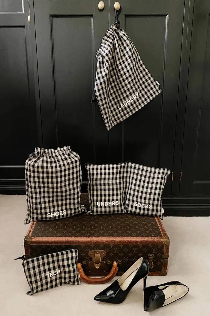 Gingham Packing Set