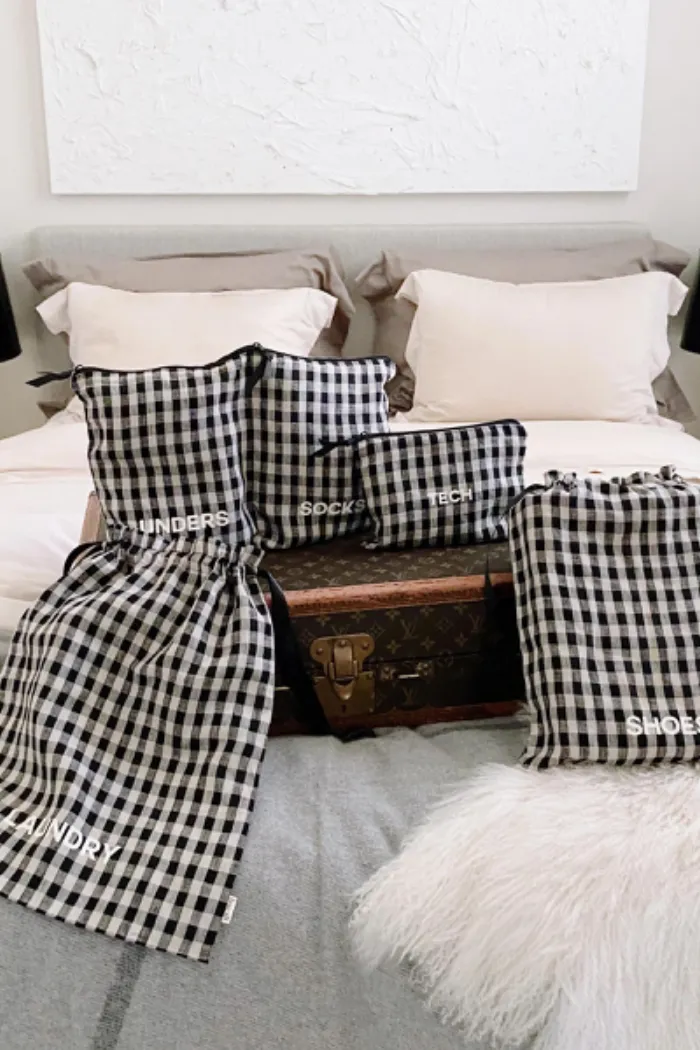 Gingham Packing Set