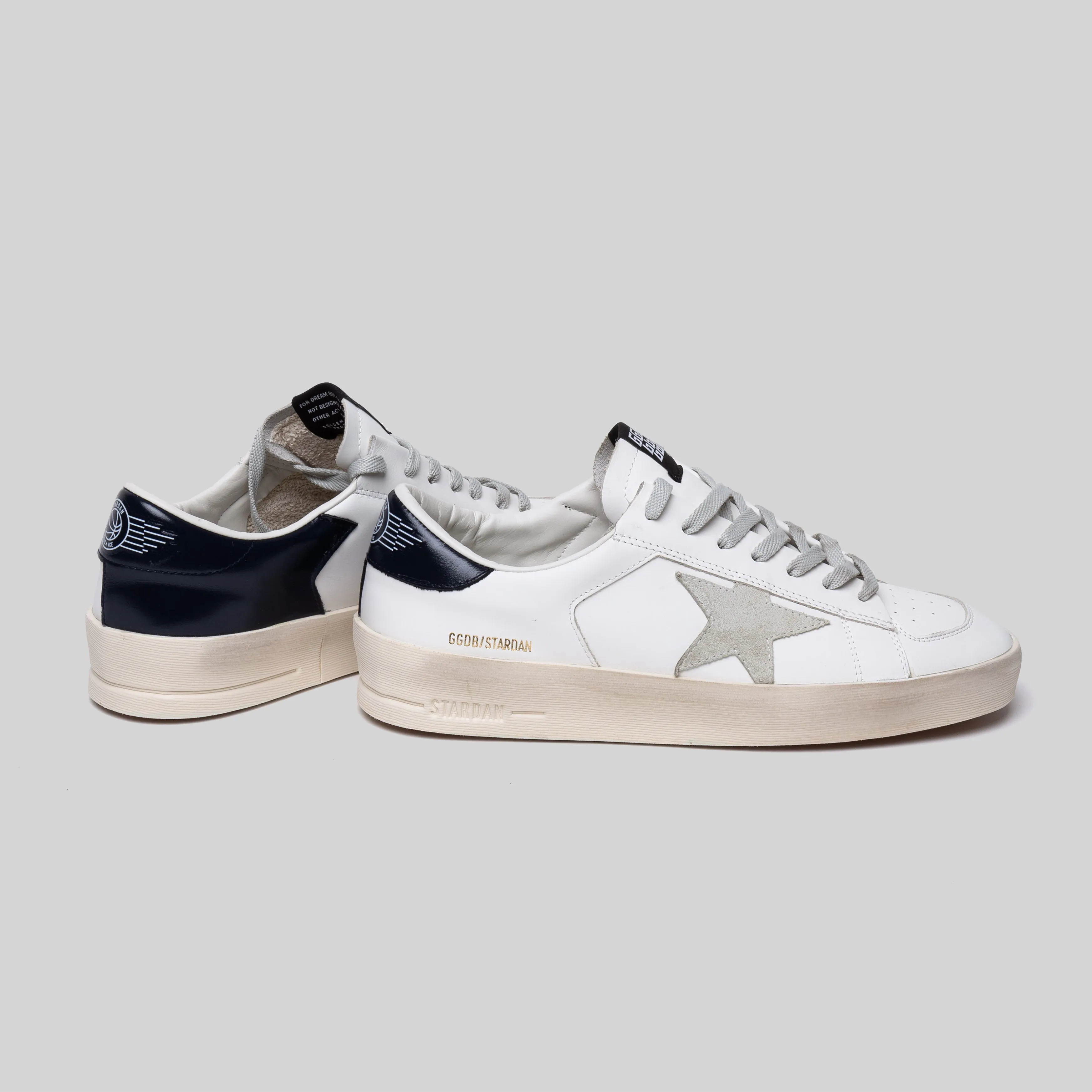 White and Silver Golden Goose Stardan Sneakers - GMF00128.F000567 10509 - Luxury Womens Designer Shoes