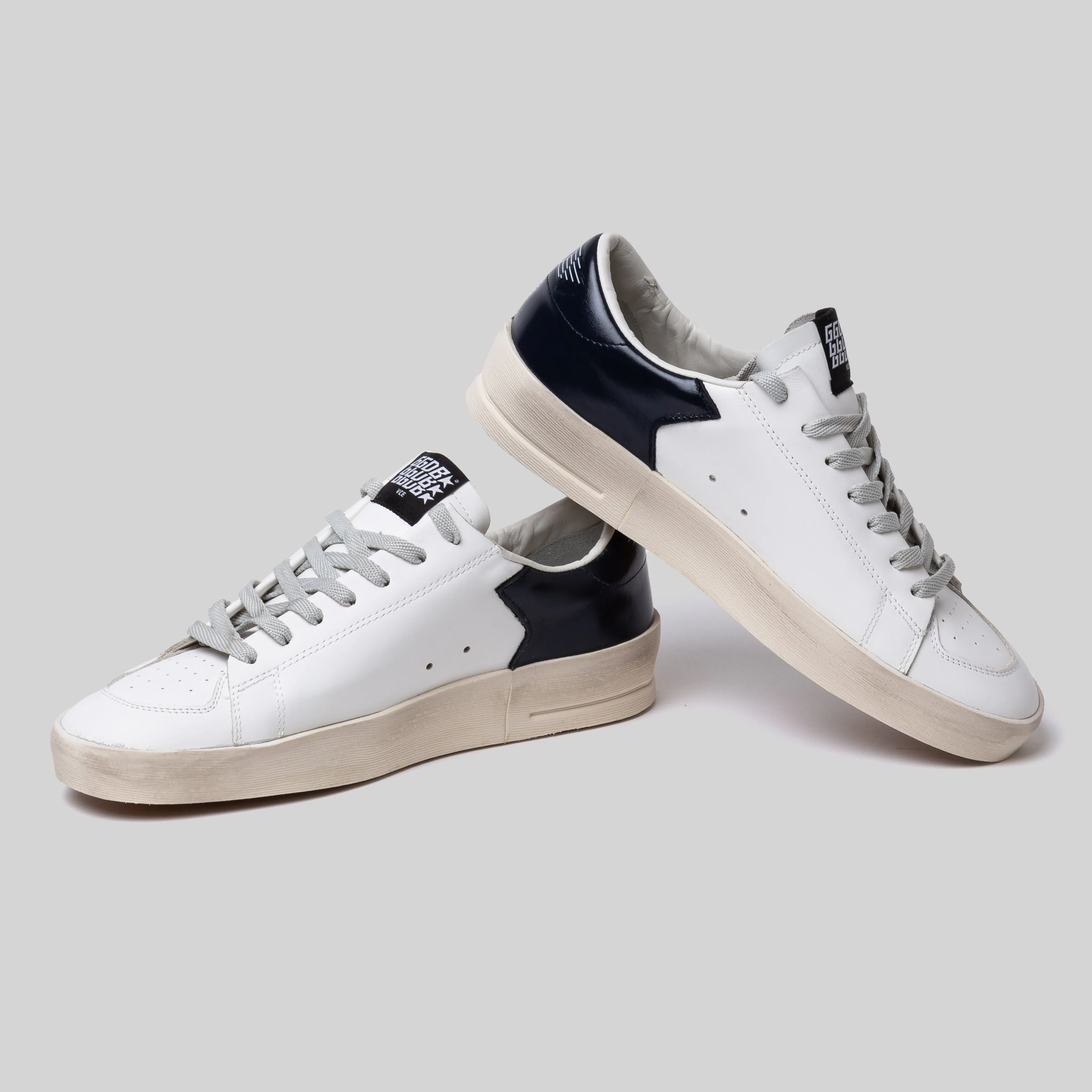 White and Silver Golden Goose Stardan Sneakers - GMF00128.F000567 10509 - Luxury Womens Designer Shoes