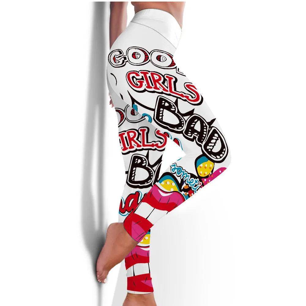 High-elastic street style leggings