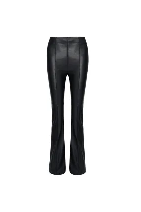 High waist leather pants | Slim-fit skinny trousers | Street style leather pants