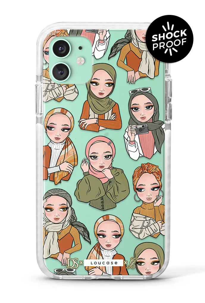 Hijabae - PROTECH™ Special Edition Dianashawl X Casesbywf x Guzel KL Phone Case | LOUCASE