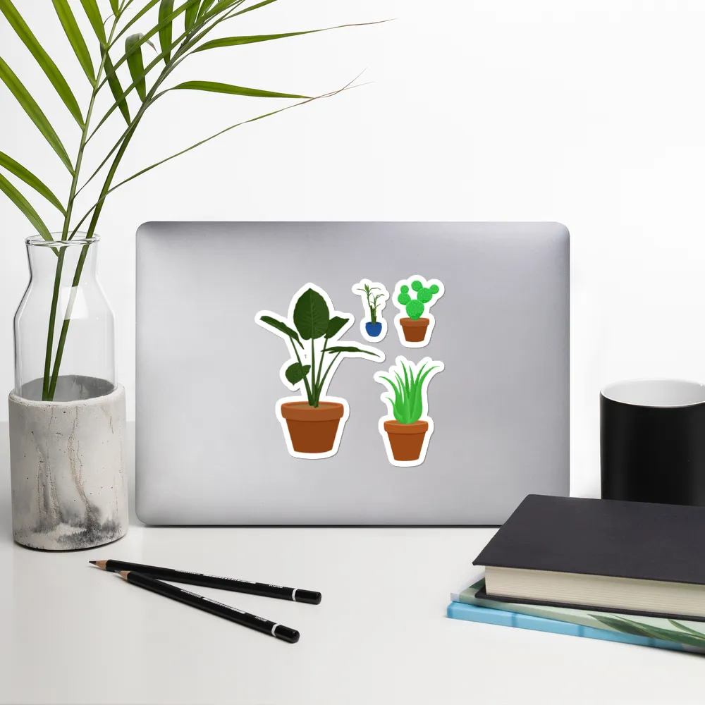 House Plants 5.5" Vinyl Sticker Sheet