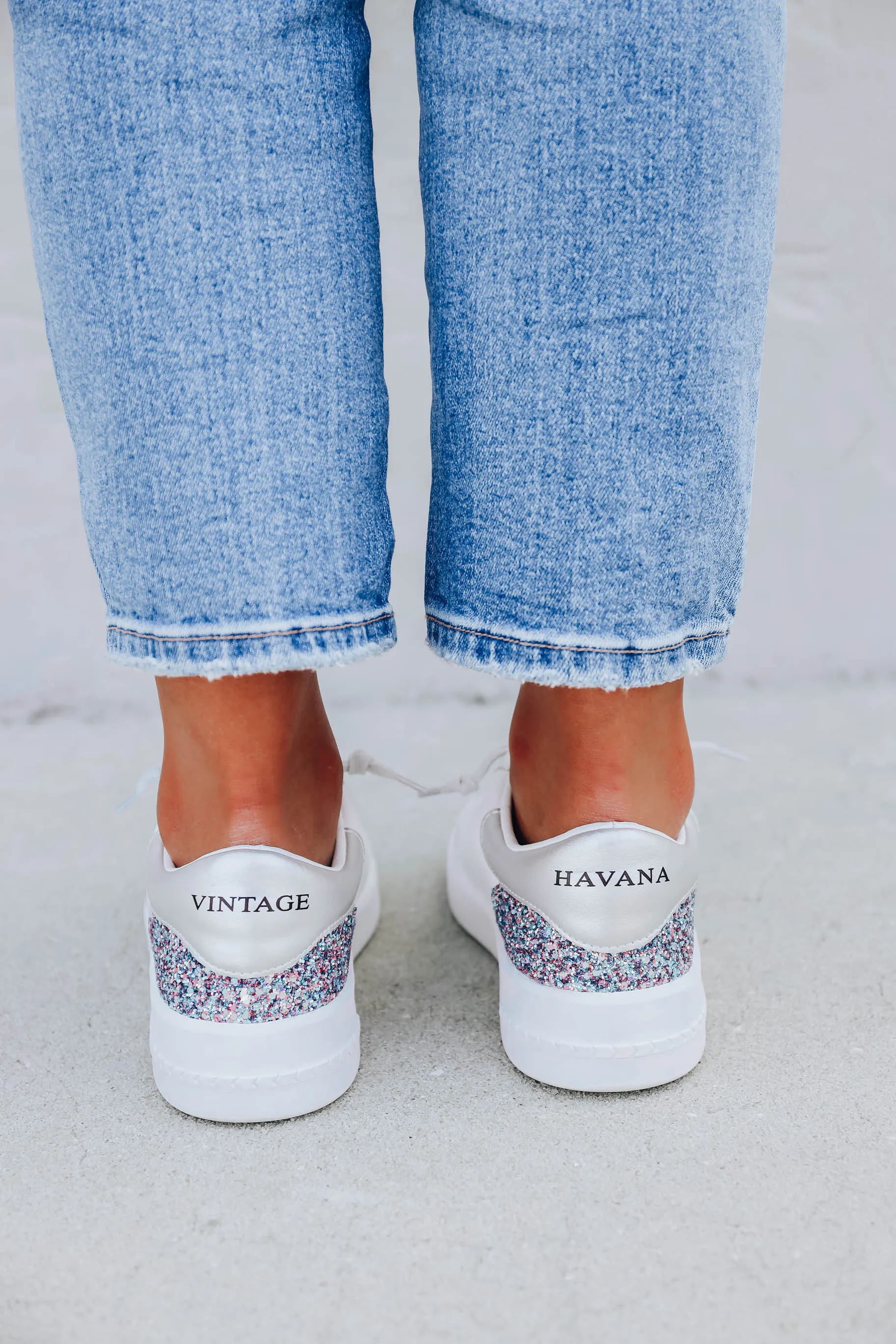 Jona by Vintage Havana - White/Multi Glitter