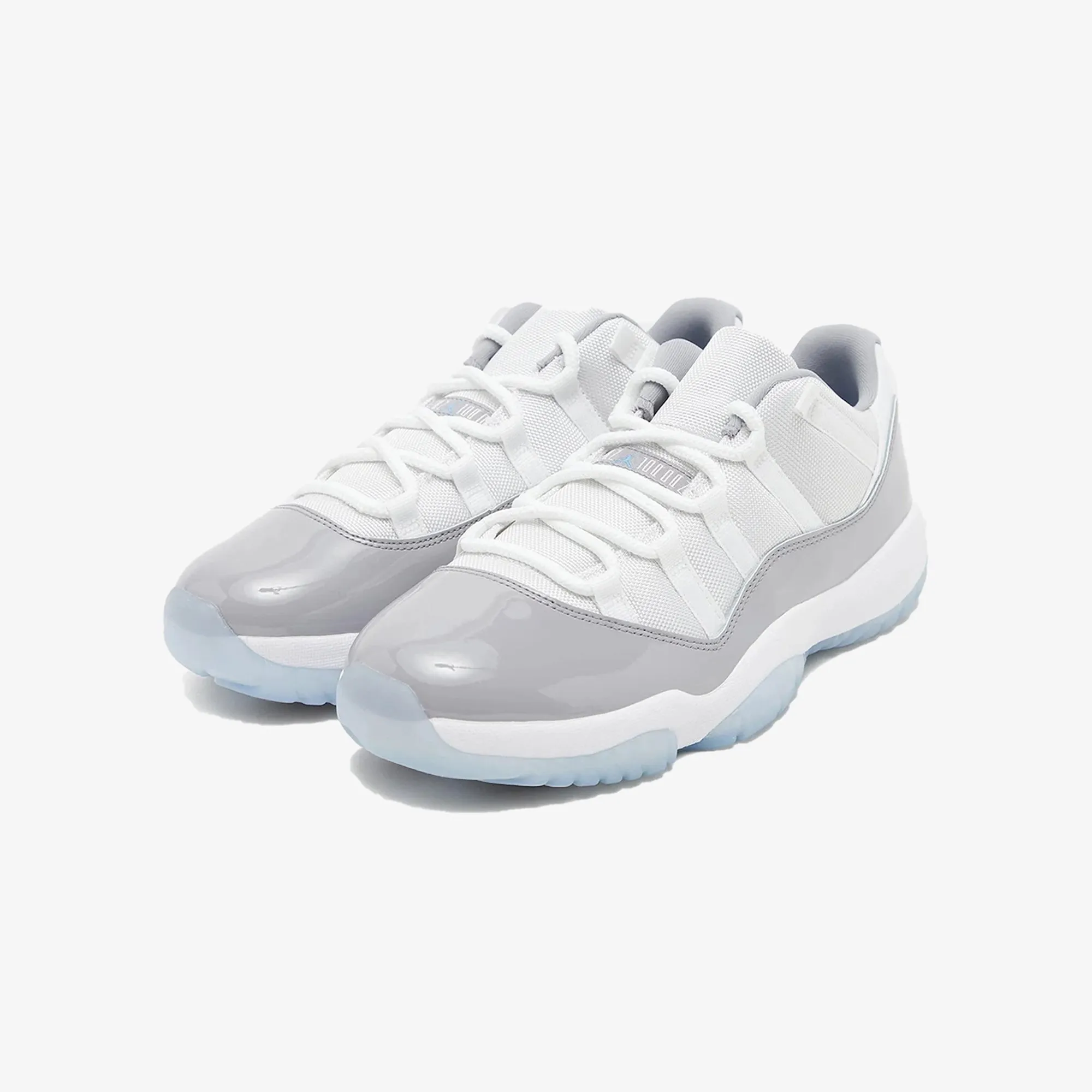 Jordan | AIR JORDAN 11 RETRO LOW  { WHITE/UNIVERSITY BLUE-CEMENT GREY