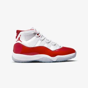 Jordan | AIR JORDAN 11 RETRO  { WHITE/VARSITY RED-BLACK