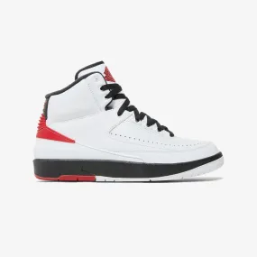 Jordan | AIR JORDAN 2 RETRO  { WHITE/VARSITY RED-BLACK