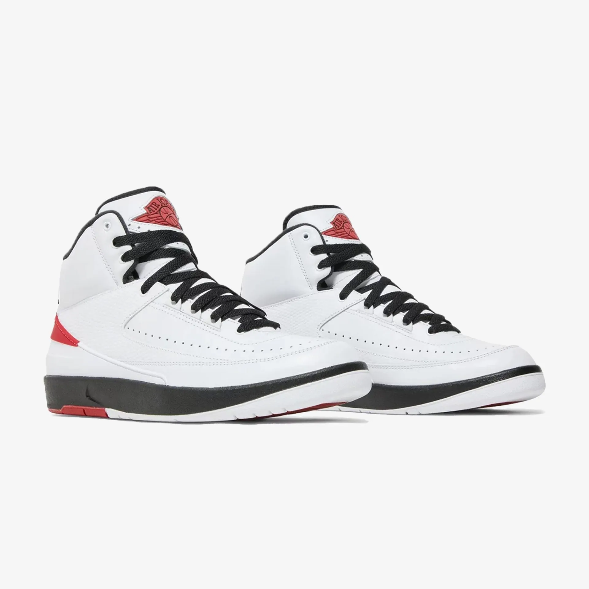 Jordan | AIR JORDAN 2 RETRO  { WHITE/VARSITY RED-BLACK