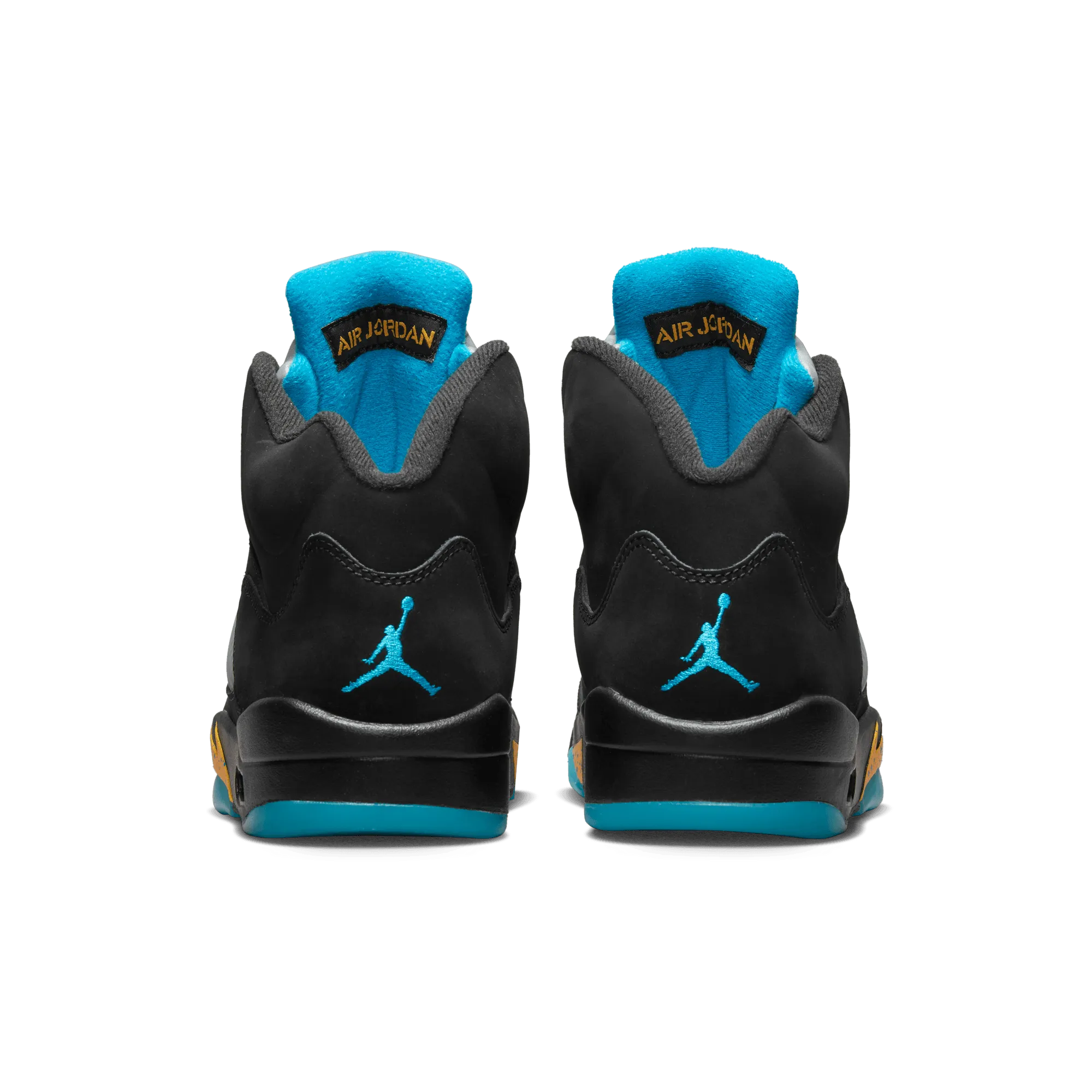 Jordan | AIR JORDAN 5 RETRO  { BLACK/AQUATONE-TAXI