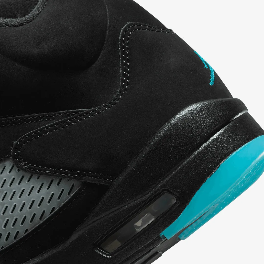 Jordan | AIR JORDAN 5 RETRO  { BLACK/AQUATONE-TAXI