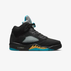 Jordan | AIR JORDAN 5 RETRO  { BLACK/AQUATONE-TAXI